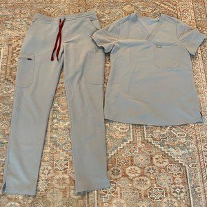 FIGS - Cement Scrub Set with Yola Pants